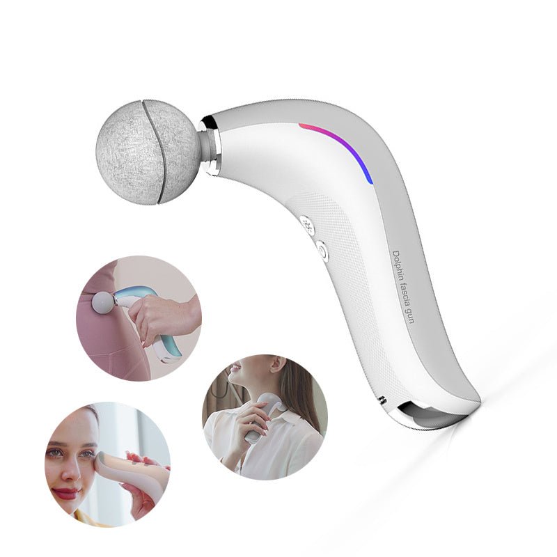 Electric Massage Gun Muscle Pistol Body Shoulder Neck Massager Mini Lcd Fascia Gun Deep Tissue Portable Face Fitness Gun Therapy