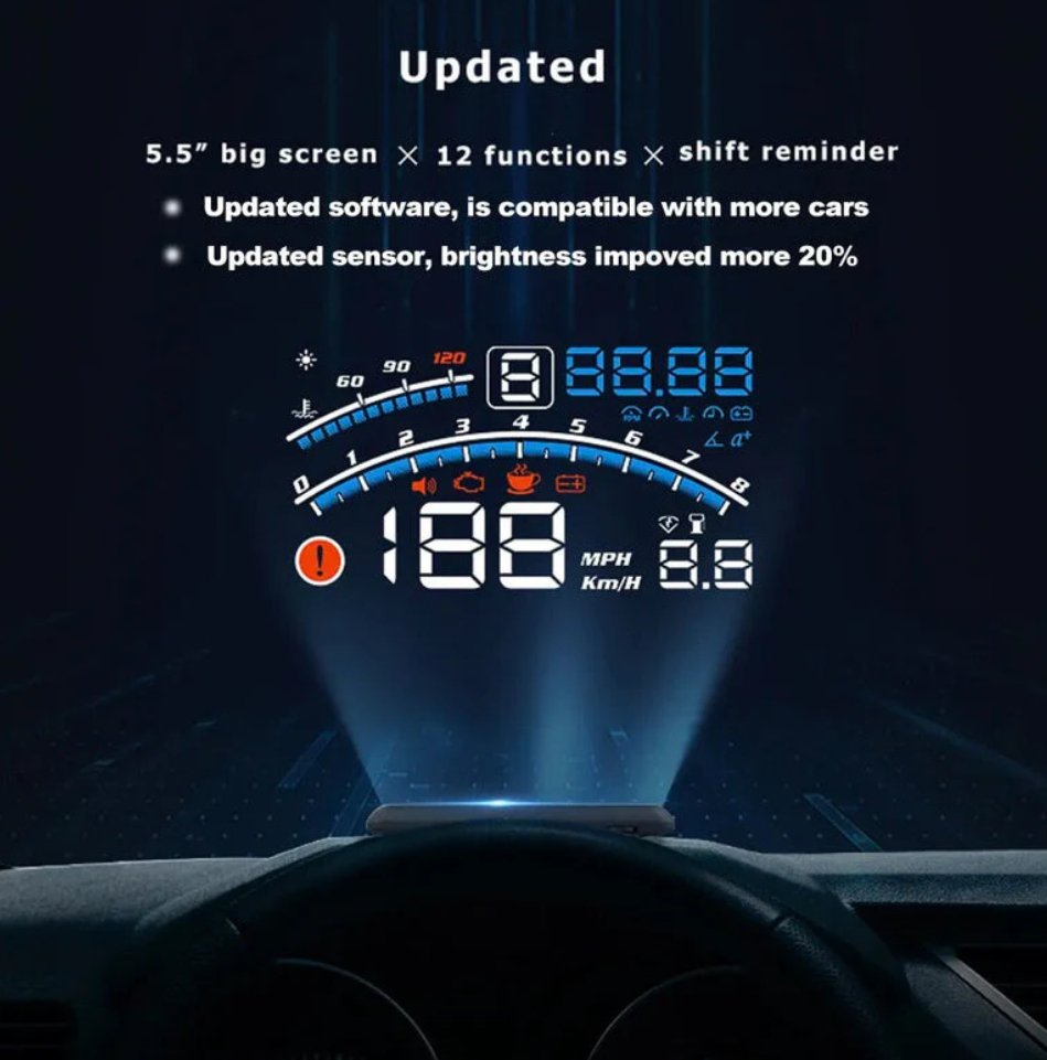 Head Display Speedometer