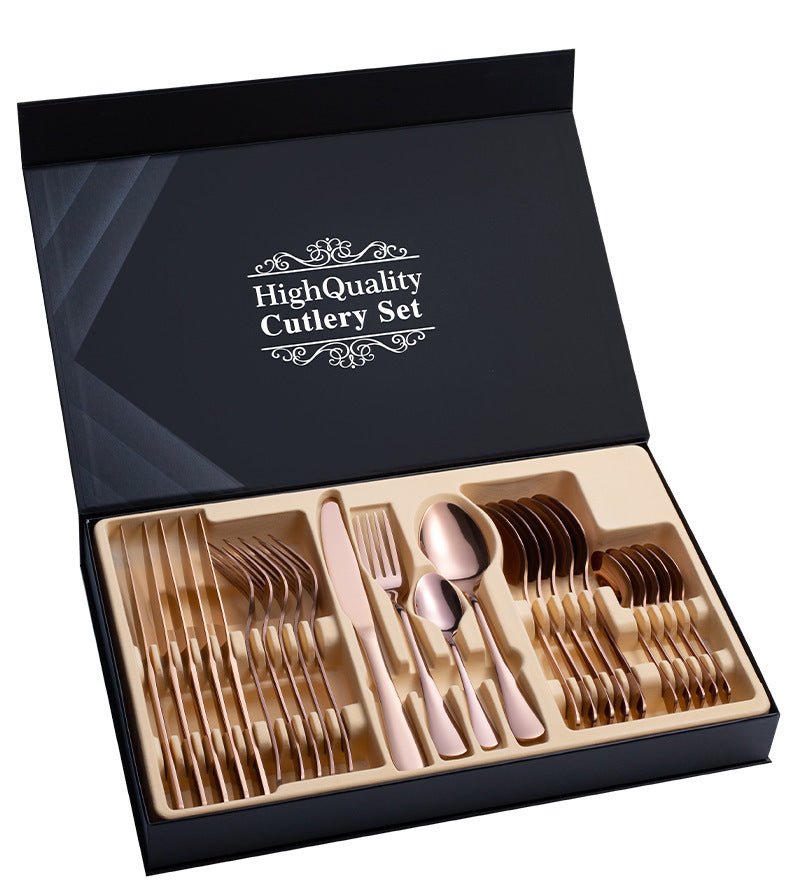 Stainless Steel Cutlery Set 24-Piece Gift Cutlery Steak Cutlery Gift Box